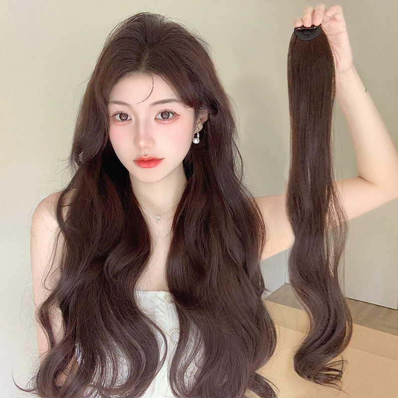 假发女长发隐形一片式水波纹卷蓬松增发量轻薄无痕三片式接假发片
