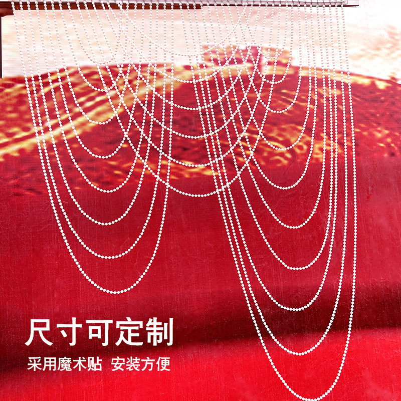 婚庆珠链行云流水吊顶珍珠帘线帘婚礼堂路引装饰亚克力珍珠水波帘