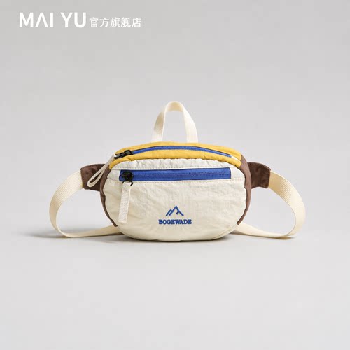 MY户外运动胸包撞色斜挎包2026新款多功能徒步腰包个性轻便手机包