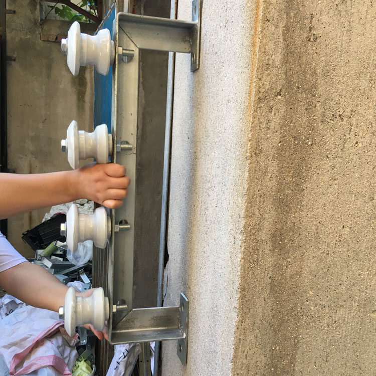 电线支架户外绝缘陶瓷平室外墙三角瓷瓶架空支架电瓷瓶拉架线电力