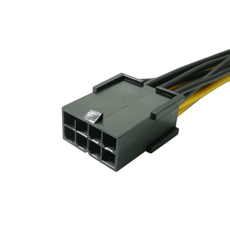 全铜电脑GPU8p转双8p显卡电源供电线8Pin一分二拆6+2滑轨式转接线