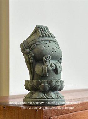 岁岁长安 皆有所盼妈祖小神仙装饰造景书架办公桌面摆件礼物