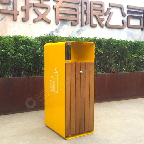 户外垃景圾桶简约17新款纳环卫钢收木果皮箱区街道公园垃圾桶