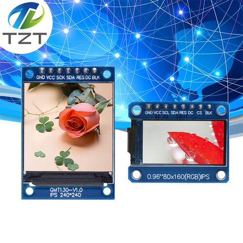 高清ips  0.96寸 1.3寸 TFT显示屏 OLED 液晶屏 ST7735驱动带外壳