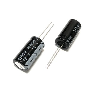 电解电容16v4700uf体积13*26mm电子元器件直插铝电容16伏4700微法