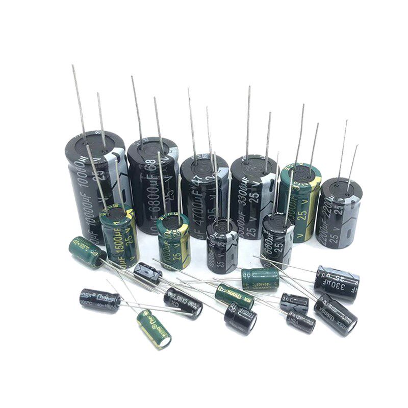 25v4700uf铝电解电容体积16x25mm直插电容器电子元件25伏4700微法 - 实物图