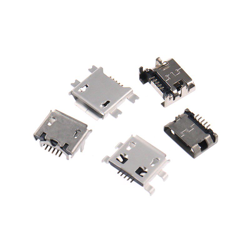 micro usb手机安卓接口T型迷你梯形口母头mini贴片母座插口维修