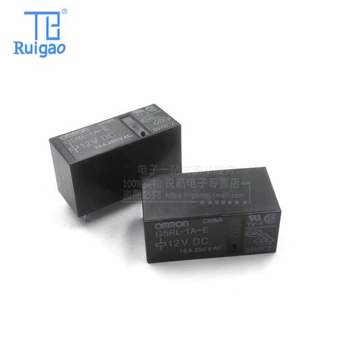 含税13% G5RL-1A-E-12VDC 12V DC12V 6脚16A 常开 功率继电器