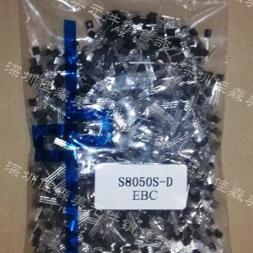 TO-92三极管一线 S8050D 0.8A TO-92 国产全新 1000个/包32元