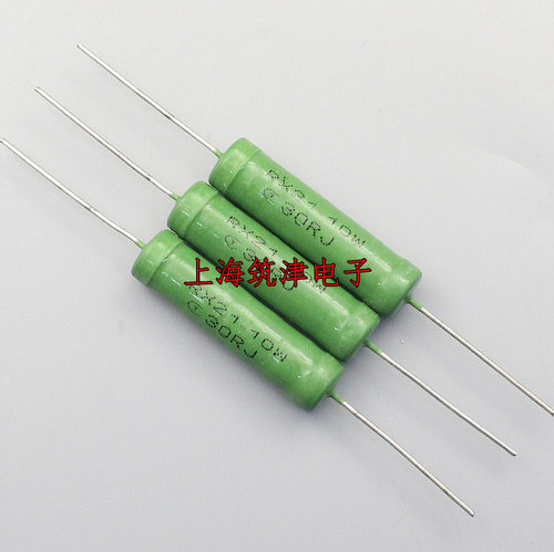 绿漆线绕电阻 RX21-10W 30RJ 10W 30R 30欧姆 5% 绕线(20只10元)