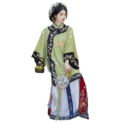 2026新款大院罗衣清汉女装古董衣重工刺绣晚清平遥晋商少奶奶服饰