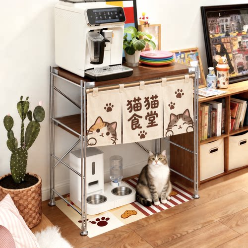猫狗粮下空可调落地收纳架
