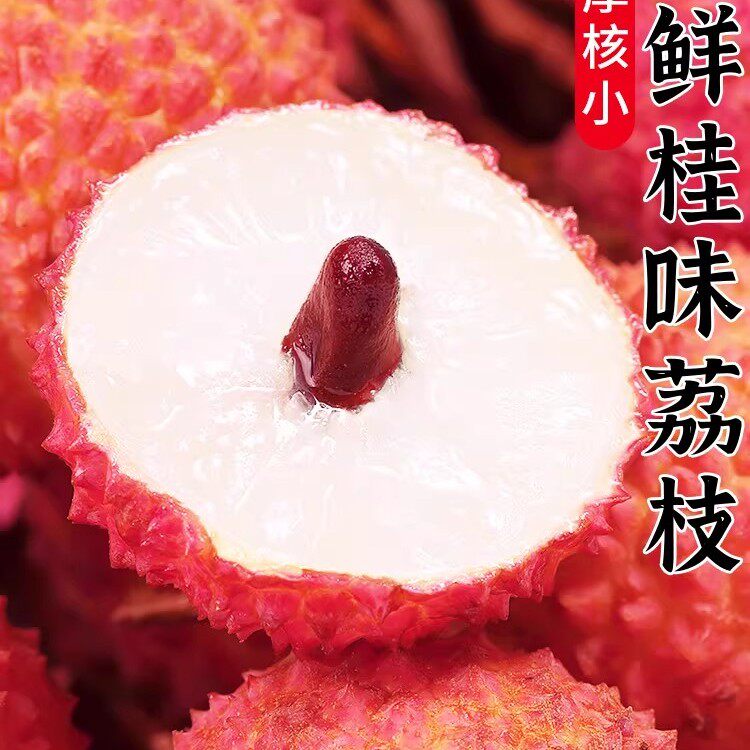 正宗桂味荔枝5斤顺丰包邮水果白糖妃子荔枝冰冻荔枝罂笑老树大果