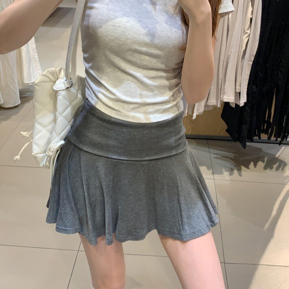 美式辣妹高腰防走光A字裙裤