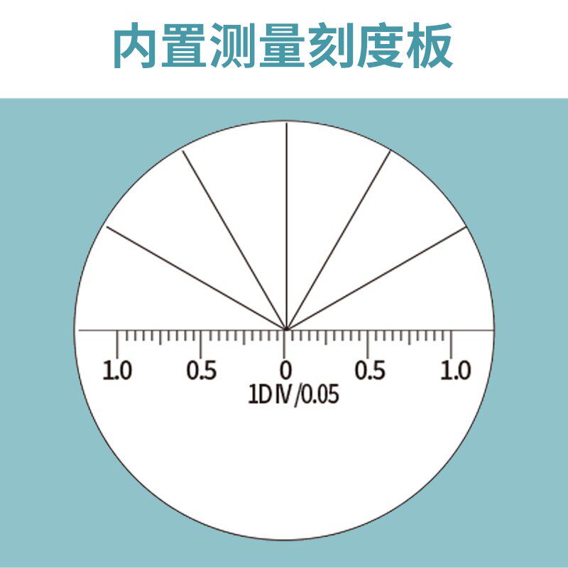 拜斯特手持50倍笔试放大镜带灯带刻度便携式高清检验纺织印刷品
