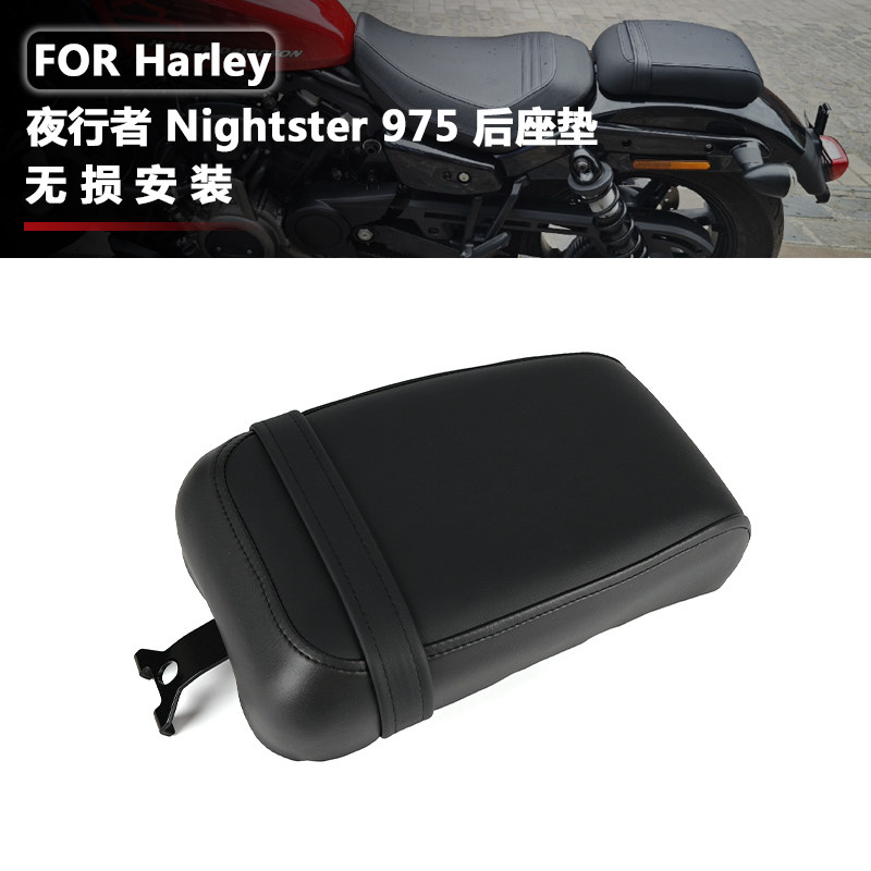 适用哈雷夜行者 RH975 Nightster 改装件 机车乘客后座椅配件