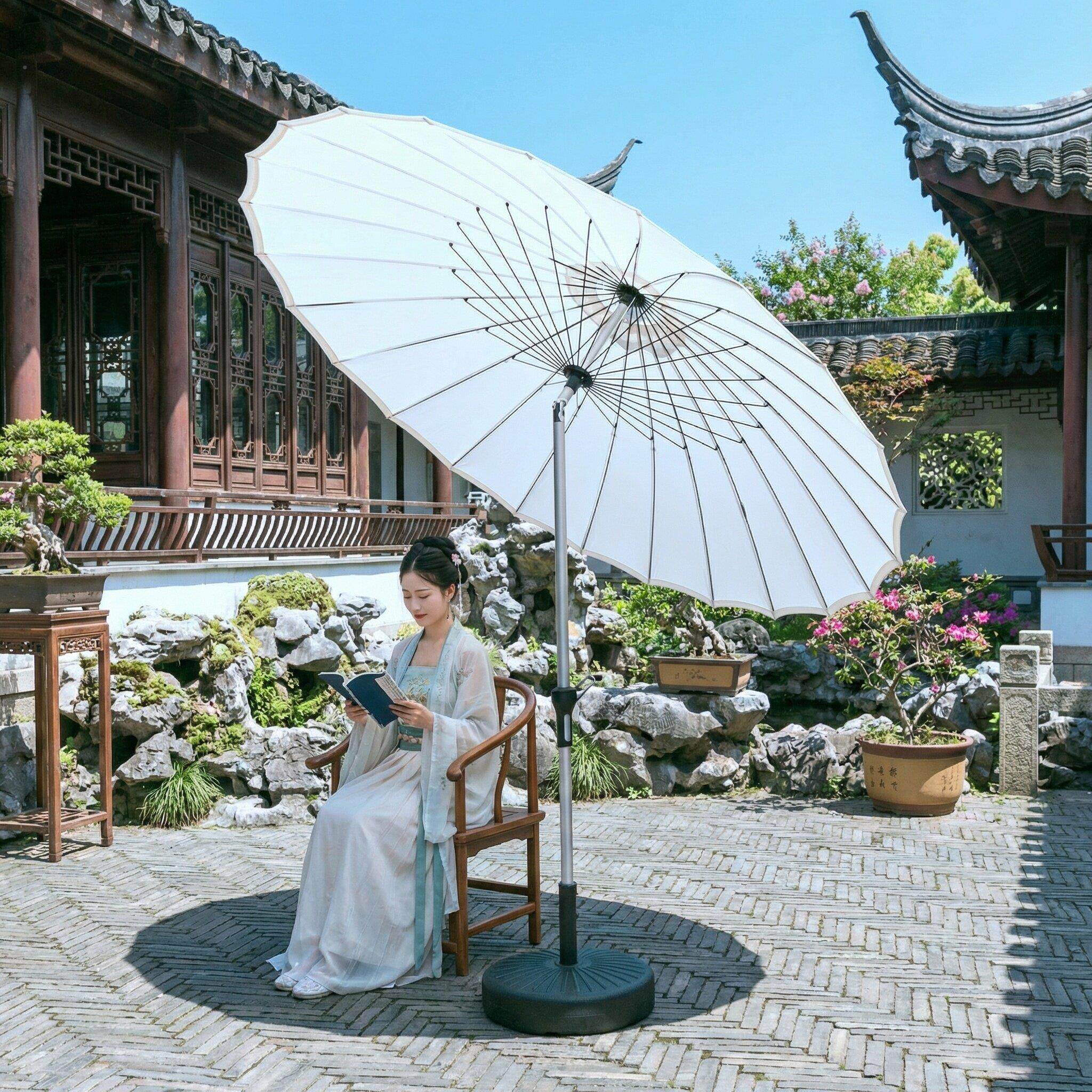 外庭院台901大遮阳伞露台阳台天太户阳伞摆摊防水别墅花园中圆柱