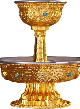 博福八吉祥护法杯酒用品下供奉摆件糖内胆供杯不锈钢供水家用上供