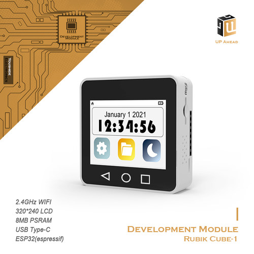 ESP32  Cube-1 开发板套件液晶屏 触摸屏 wifi 蓝牙二合一传感器