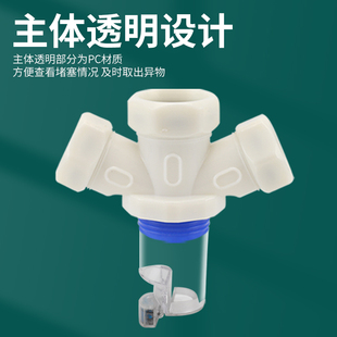 防臭PCV排水管接头厨房水槽洗漱面盆下水管三通防返水止回阀地漏