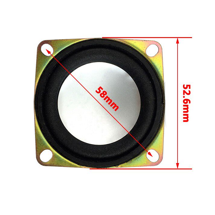 4欧3W喇叭扬声器2寸亮盆电子全频迷你小音箱配件圆形 直径50mm