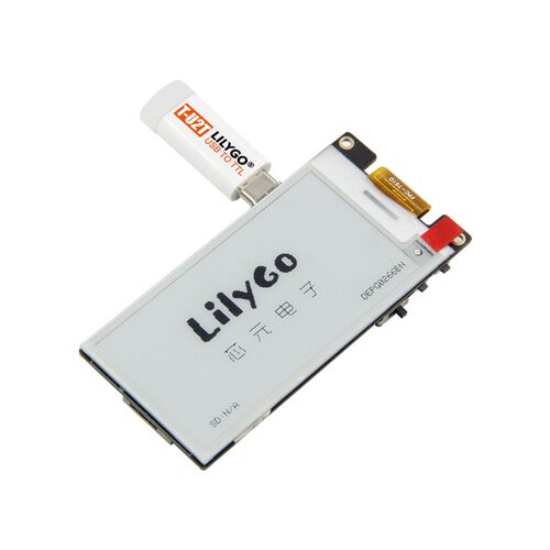 LILYGO T5-2.66寸 E-paper 适配 T-U2T USB To TTL 自动下载器