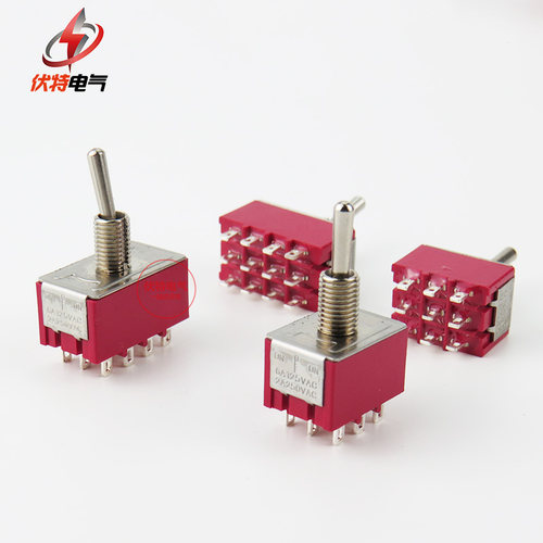 钮子开关 MTS-102 单联 扭子/拨动开关 三脚二档 6A/125V 3A/250V