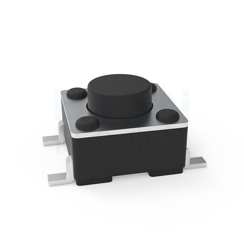 博众轻触开关微动按键6x6x4.3H-JTS-350gf-铜盖4脚贴片按钮6*6