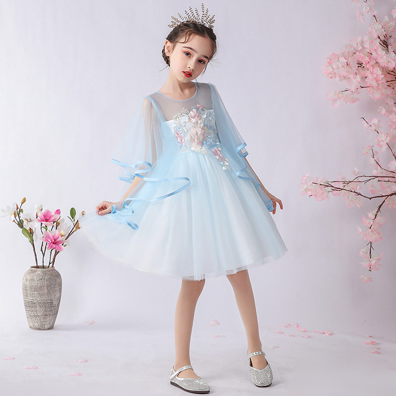 2026新款夏季童装儿童公主裙婚纱礼服裙子女3-15岁中童网纱裙