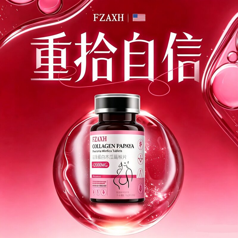 自然曲线 魅力深V】木瓜葛根片粉天然官方正品旗舰店产品神器内服
