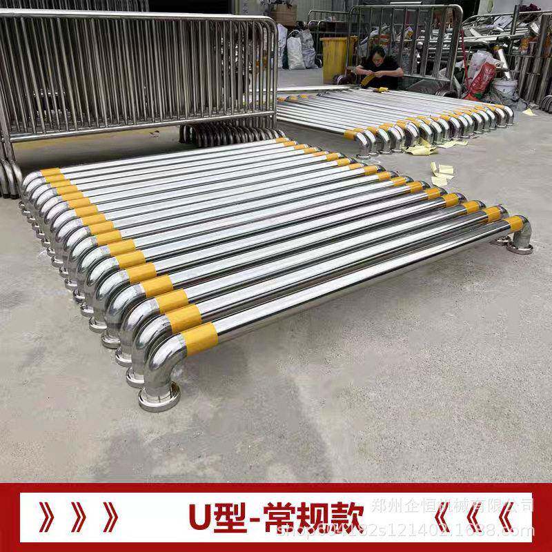 不锈钢挡车器护栏T型U型L型人车分流隔离栏杆小区公园出入口挡车