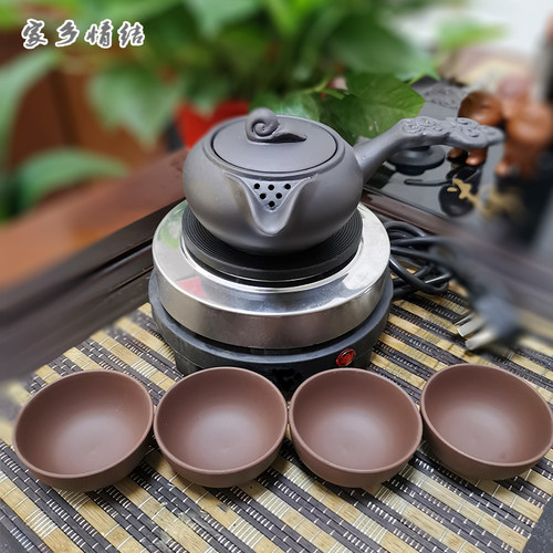 西北罐罐茶 复古风煮茶器甘肃熬茶罐 电炉子分茶具器公道杯电热炉