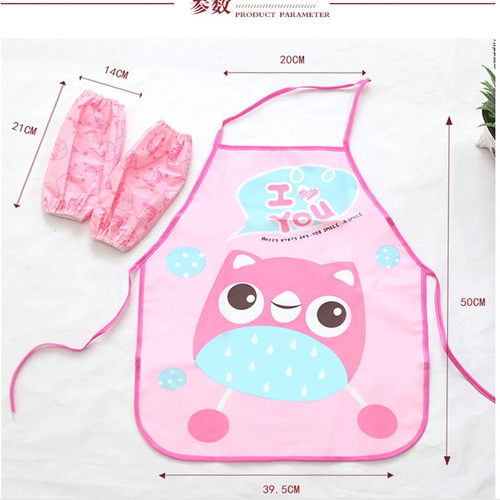 儿童美术绘画围裙 幼儿园宝宝画画衣防水防油防污袖套罩衣包邮