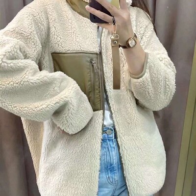 429188 440595 460331冬季男装女装防风羊羔绒摇粒绒茄克加厚外套