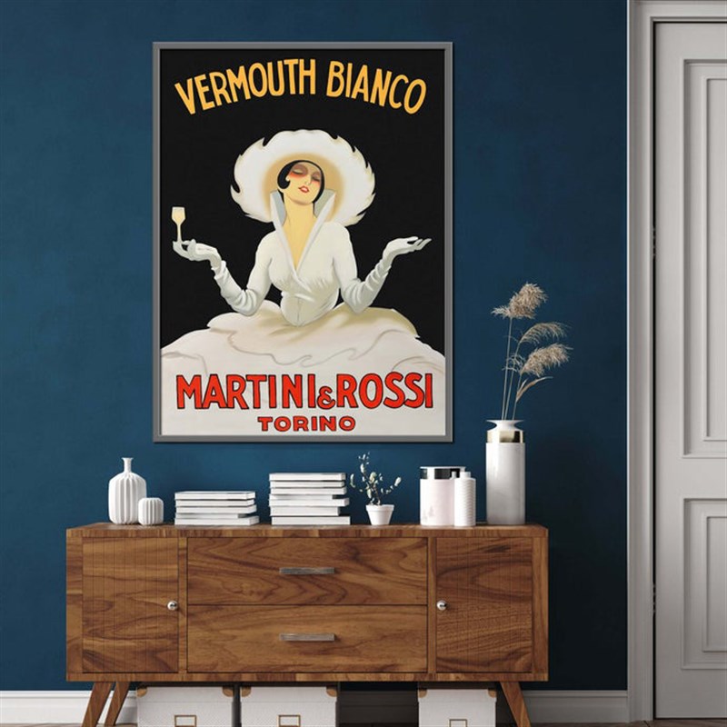 MARTINI复古怀旧装饰画有框挂画酒吧威士忌vintage美式中古风组合