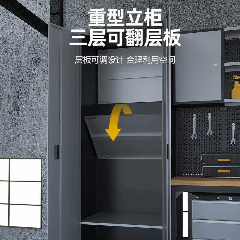 工作站汽修工具车组合工具柜可移动推车多功能维修工作台柜子车间