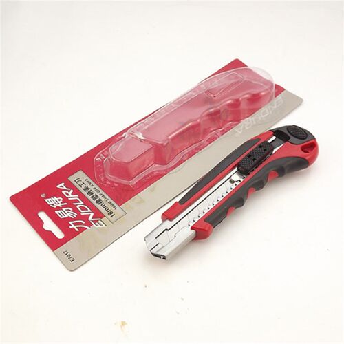 促销价!力易得-专业工具 高品质 重型双色塑柄美工刀18mm E7017