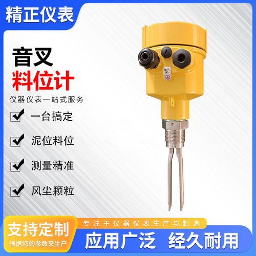 定制音叉液位计物位计液位开关防爆防腐报警控制音叉物位料位开关