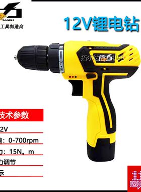 盛隆尚力12V锂电钻610B手枪钻多功能电池电动螺丝刀电起子手电钻