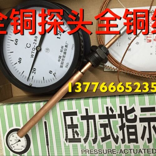 WTZ-280压力式温度计工业 锅炉用温度计指针温度表5米10米15米20