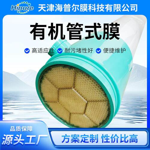 有机管式超滤膜组件pvdf10吋工业污水垃圾渗滤液处理MBR设备