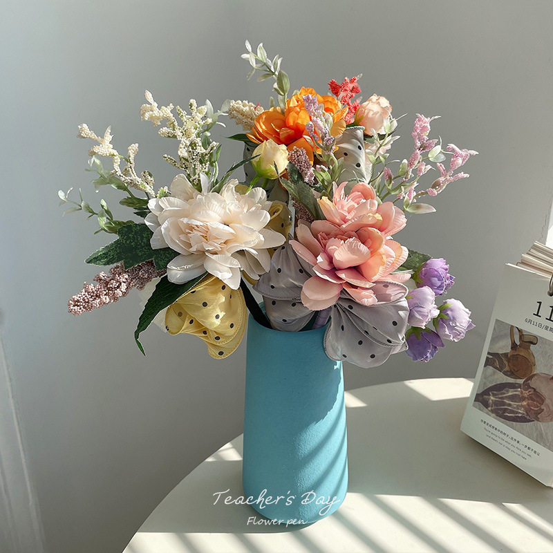 教师节送女老师永生花束圆珠笔