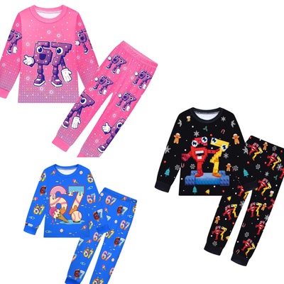 新款Steal a Brainrot 六七儿童春秋空调服睡衣长袖长裤套装