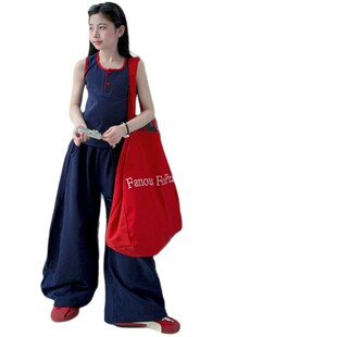 2026新款女童慵懒风背心外套裤子早春穿搭中大童一整套休闲套装高