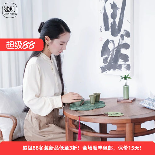 新中式复古优雅国风衬衫女装上衣