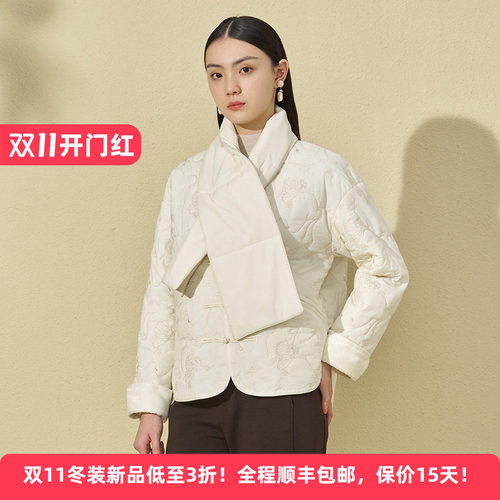 新中式刺绣时尚百搭舒适保暖棉服
