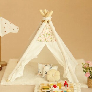 饰地毯 12分ob11露营小帐篷拍摄道具迷你帐篷10cm棉花bjd娃娃屋装