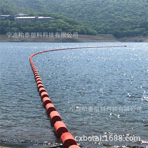 30*100 水库河道垃圾拦截浮体  水上拦船浮筒浮球浮标 规格多