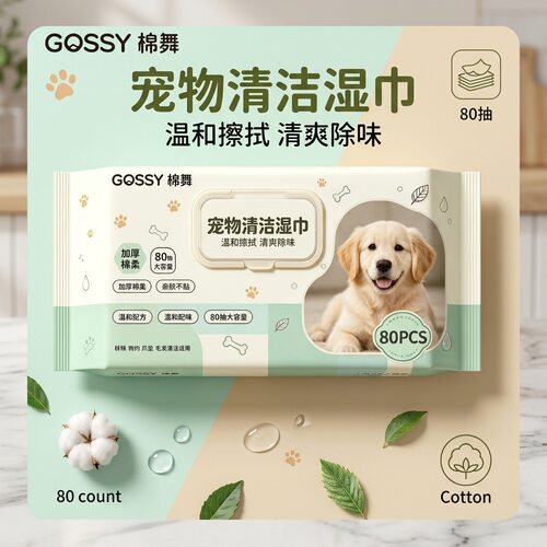 Sundayology宠物湿巾80抽大包｜