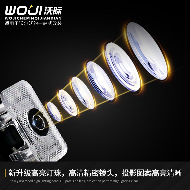 适用于沃尔沃车门迎宾灯北极星照地灯轮廓灯XC60S90XC90S60V60V90